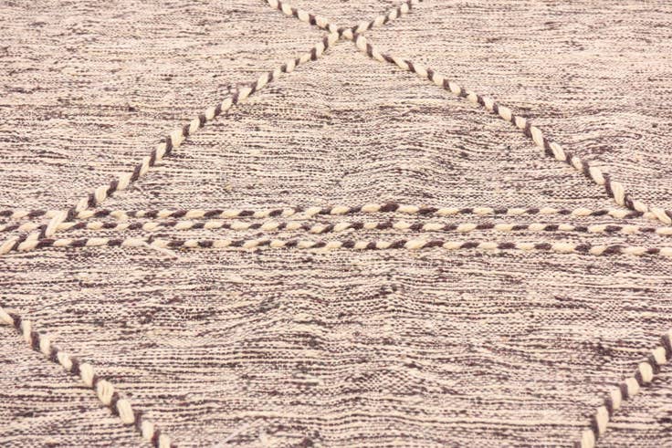 Detail image of 6' 6 x 10' 6 Hand Knotted Moroccan Wool Rug