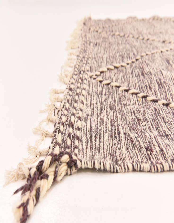 Detail image of 6' 6 x 10' 6  Hand Knotted Moroccan Wool Rug