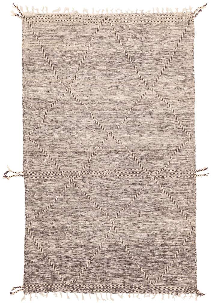 6' 6 x 10' 6 Hand Knotted Moroccan Wool Rug