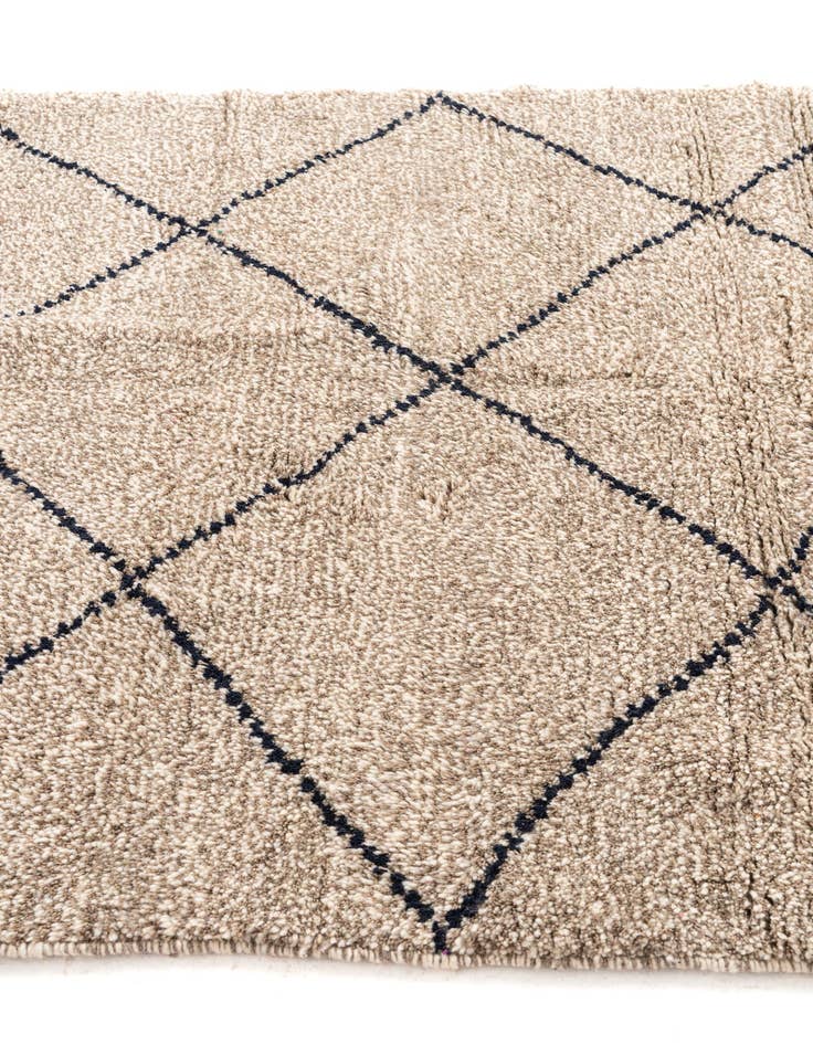 Detail image of 5' 4 x 7' 8  Hand Knotted Moroccan Wool Rug