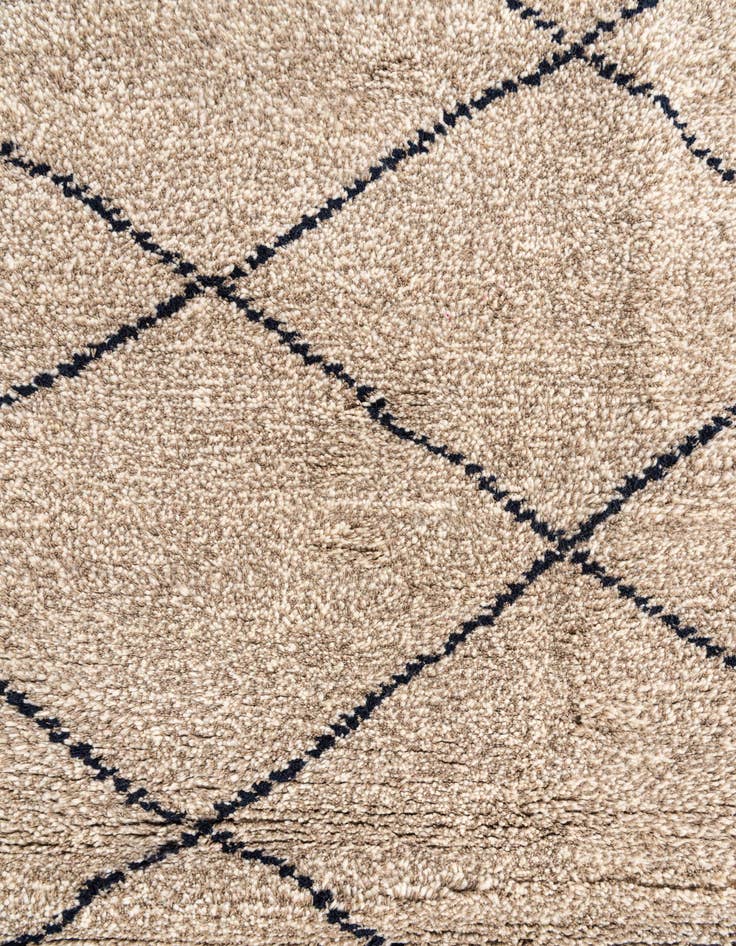 Detail image of 5' 4 x 7' 8  Hand Knotted Moroccan Wool Rug