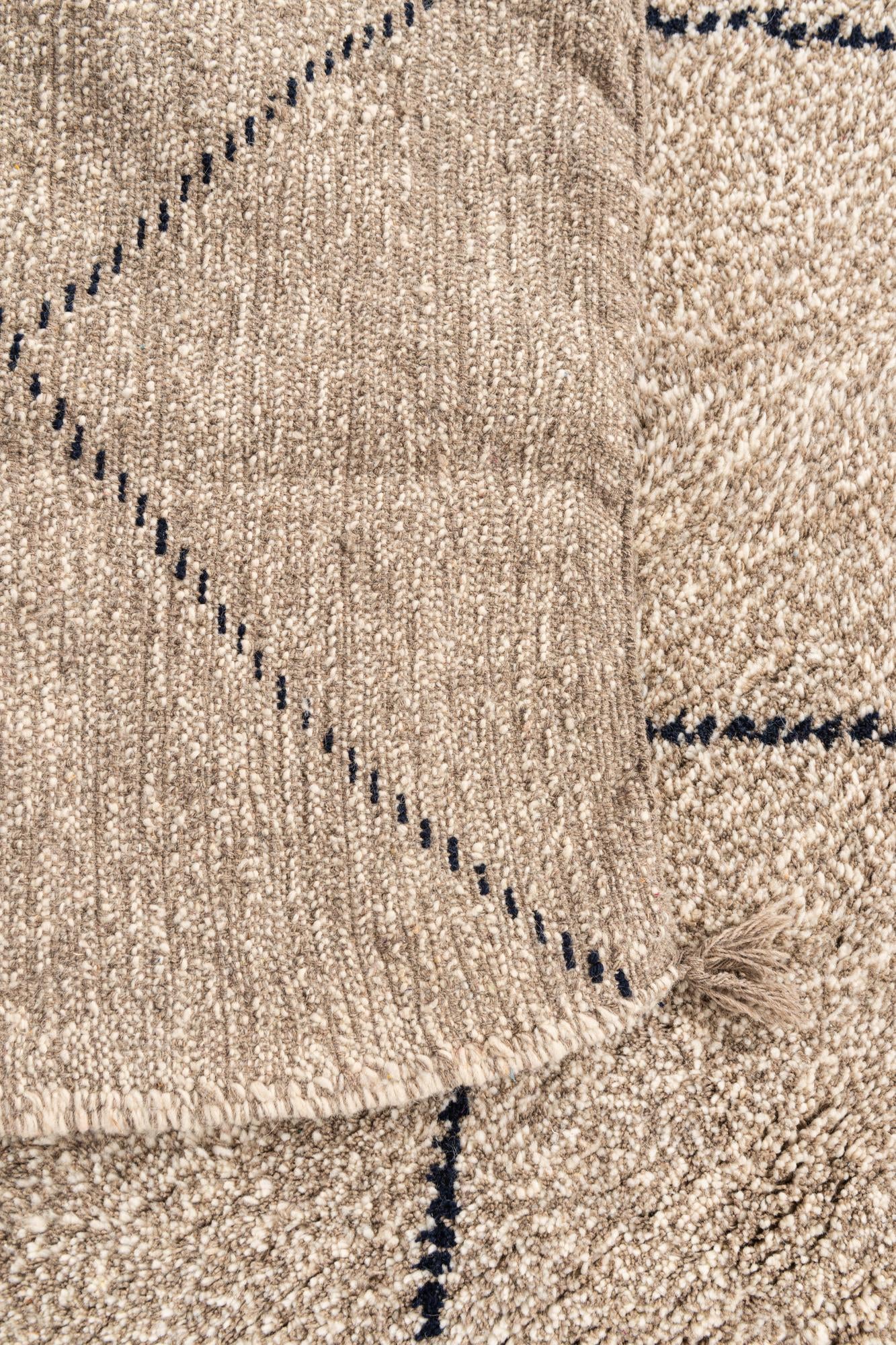 5' 4 x 7' 8 Hand Knotted Moroccan Wool Rug