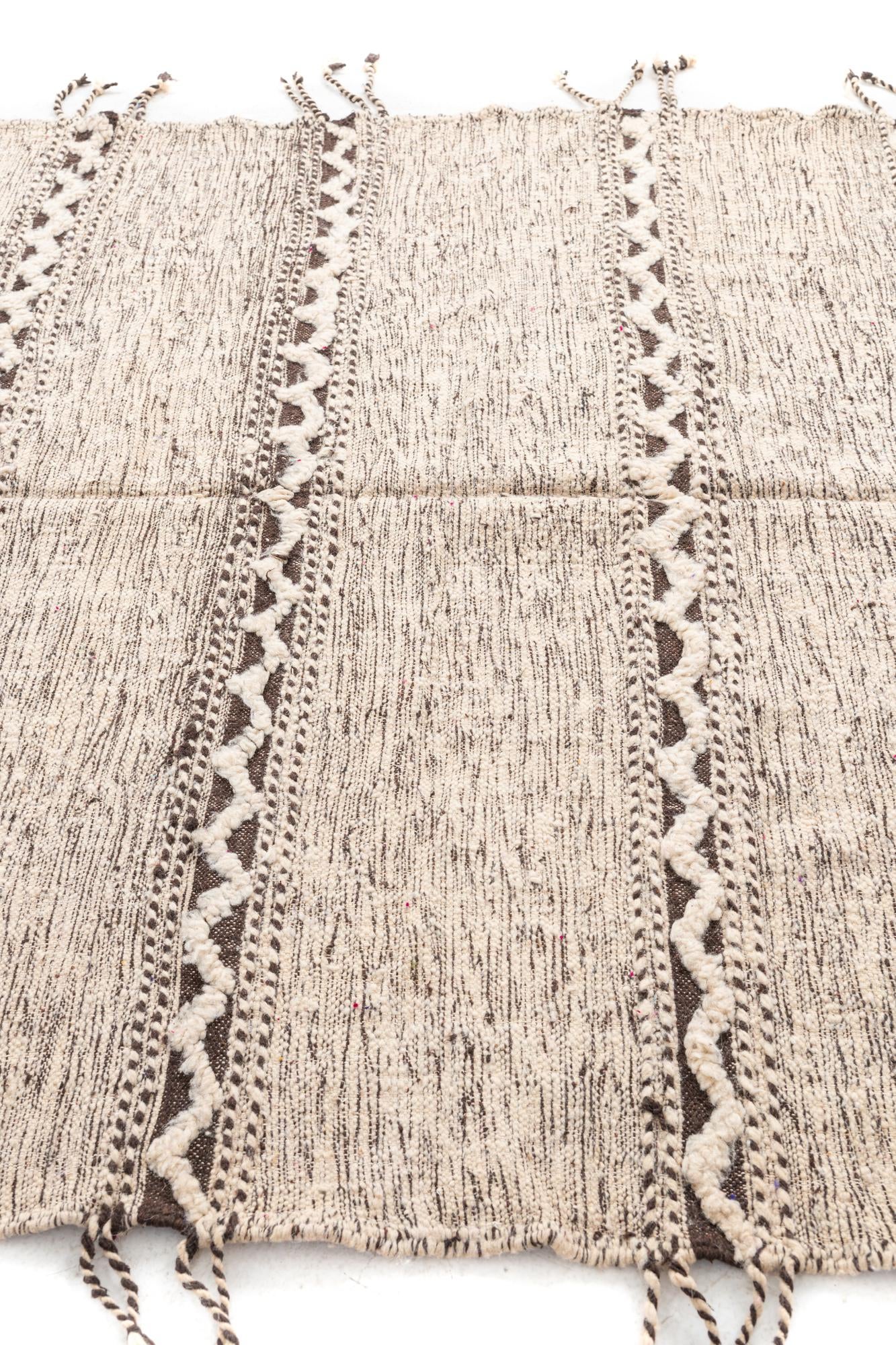 6' 4 x 9' 4 Hand Knotted Moroccan Wool Rug