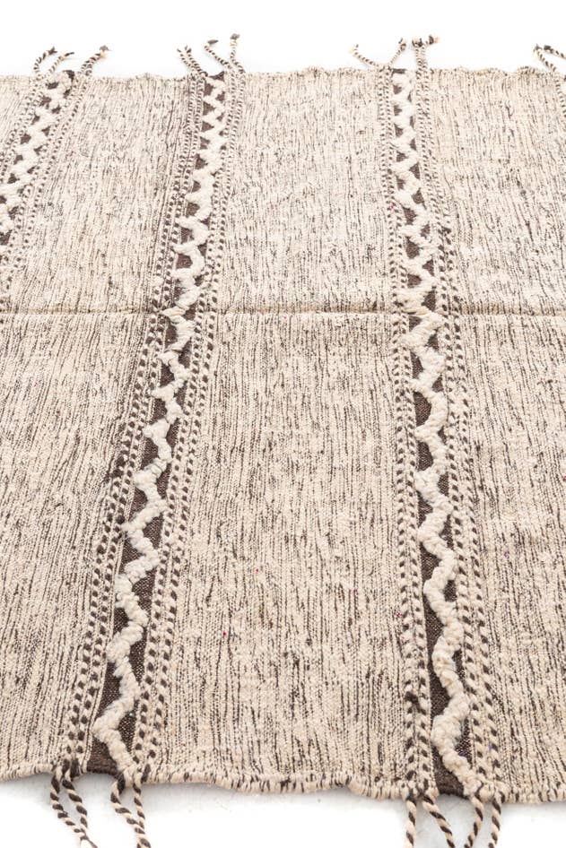 Detail image of 6' 4 x 9' 4 Hand Knotted Moroccan Wool Rug