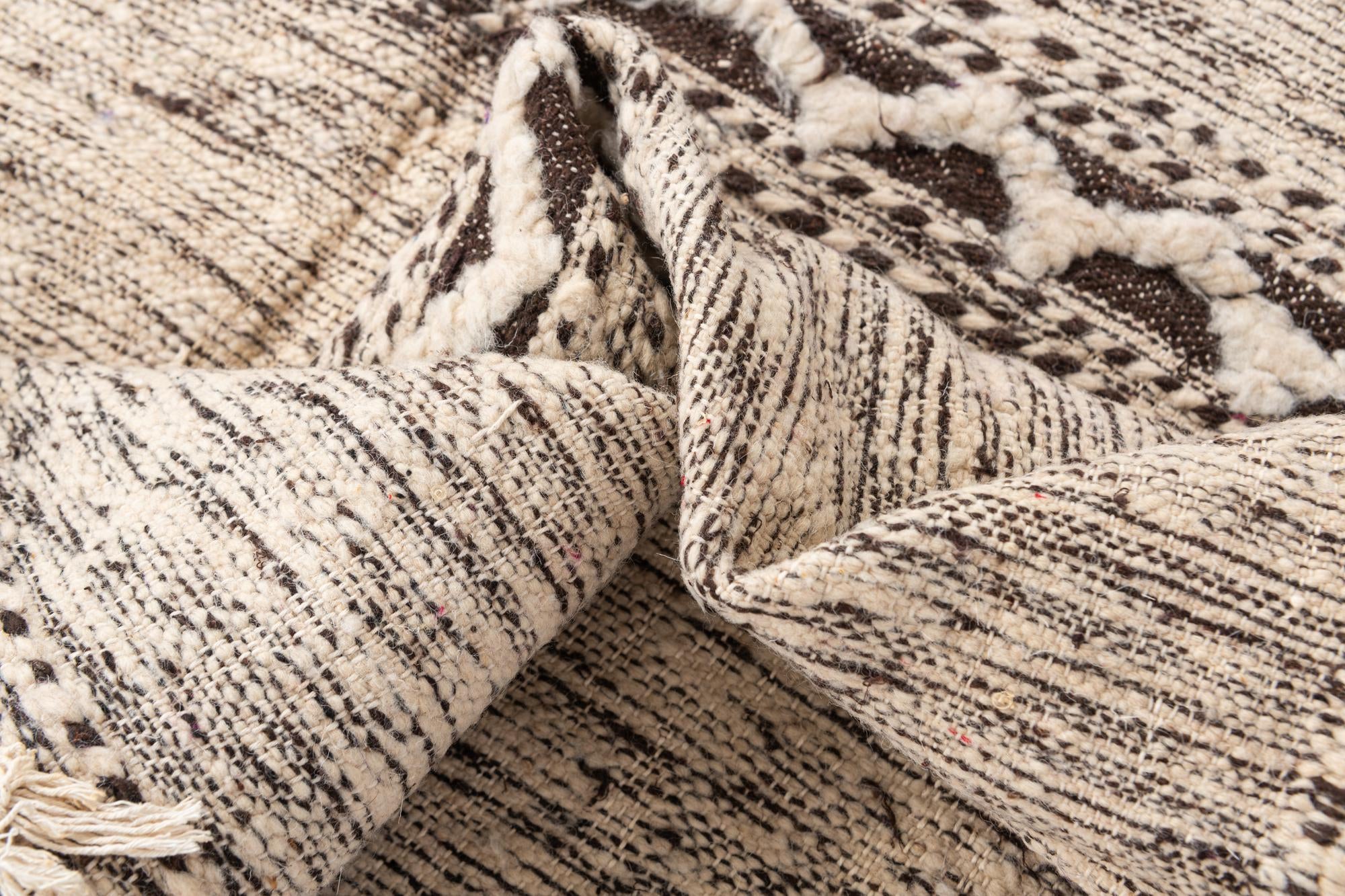 6' 4 x 9' 4 Hand Knotted Moroccan Wool Rug