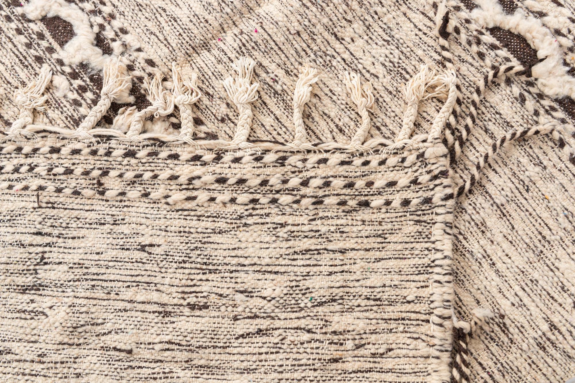 6' 4 x 9' 4 Hand Knotted Moroccan Wool Rug