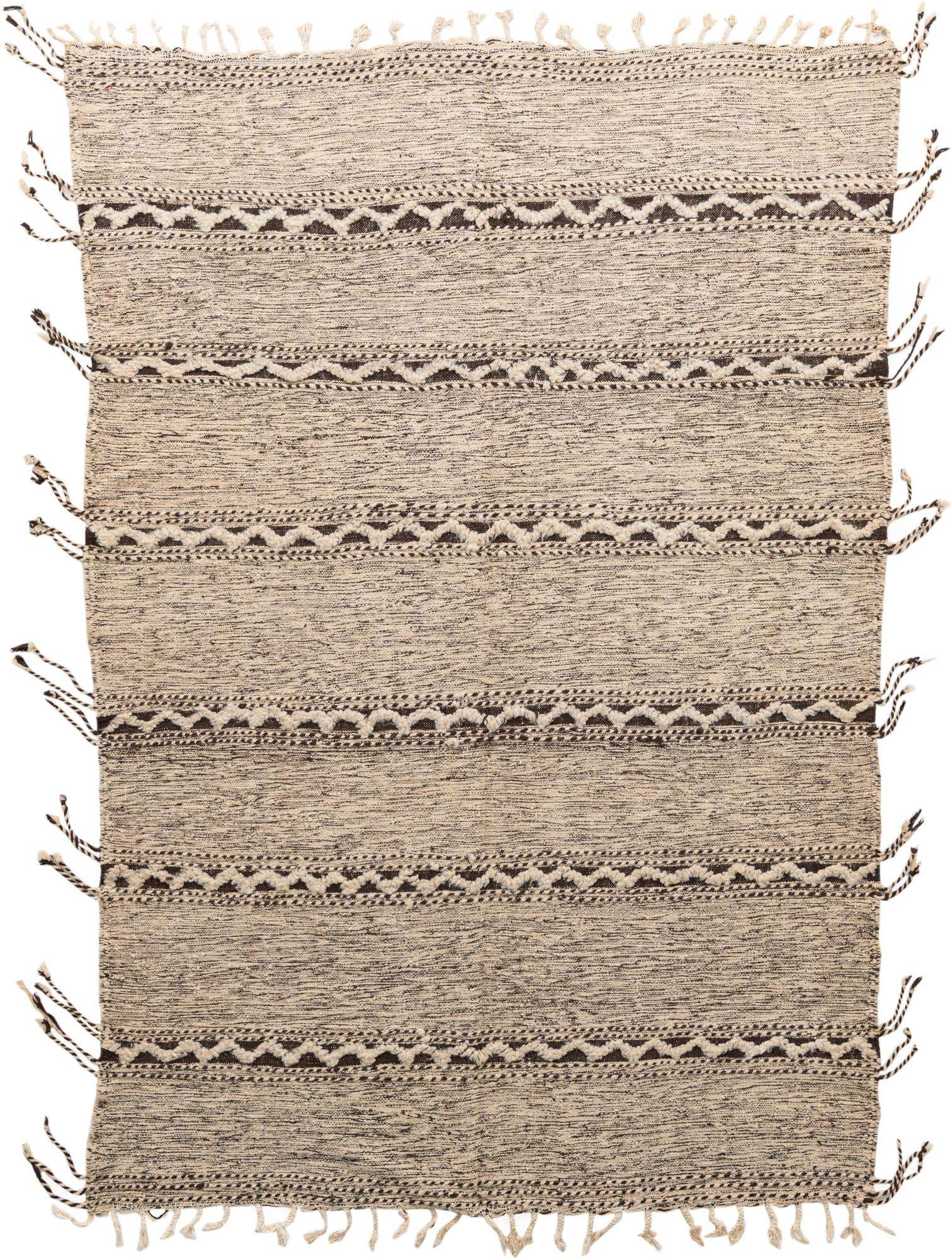6' 4 x 9' 4 Hand Knotted Moroccan Wool Rug