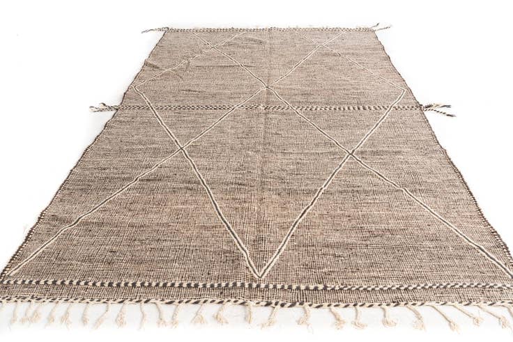 Detail image of 6' 6 x 10' 3 Hand Knotted Moroccan Wool Rug