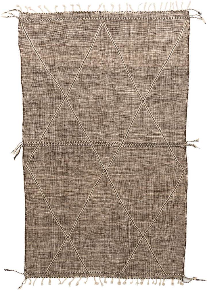 6' 6 x 10' 3 Hand Knotted Moroccan Wool Rug