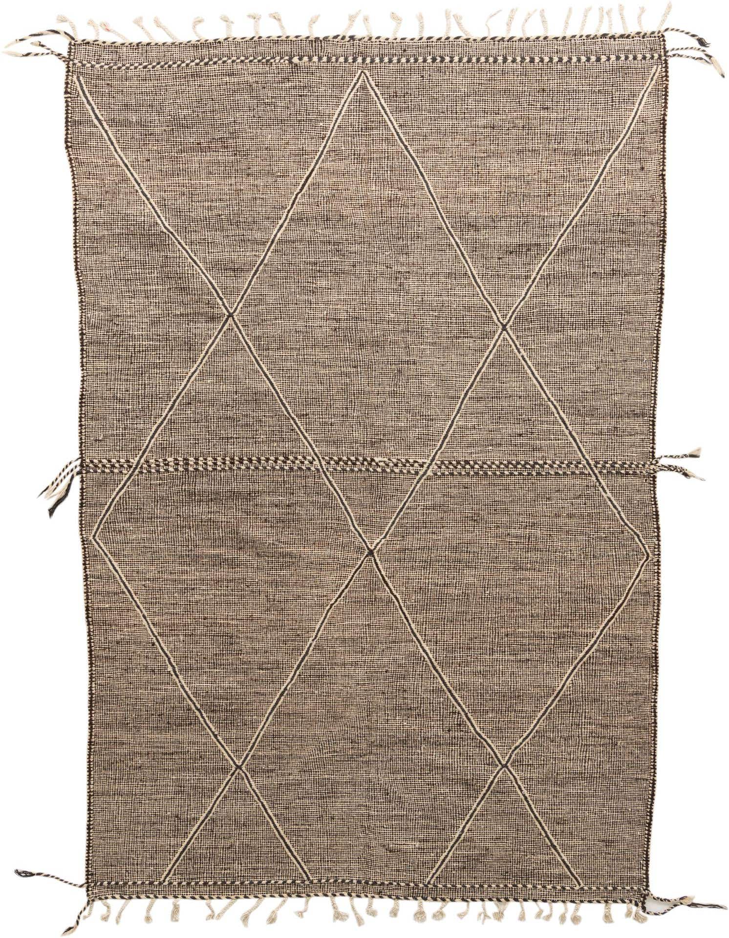 6' 6 x 10' 3 Hand Knotted Moroccan Wool Rug
