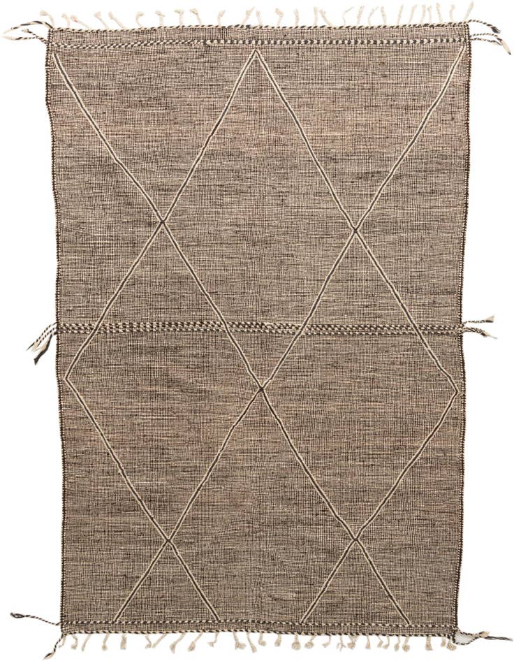 Detail image of 6' 6 x 10' 3 Hand Knotted Moroccan Wool Rug