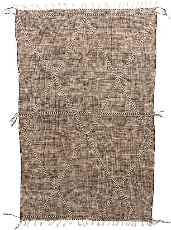 6' 6 x 10' 3 Hand Knotted Moroccan Wool Rug
