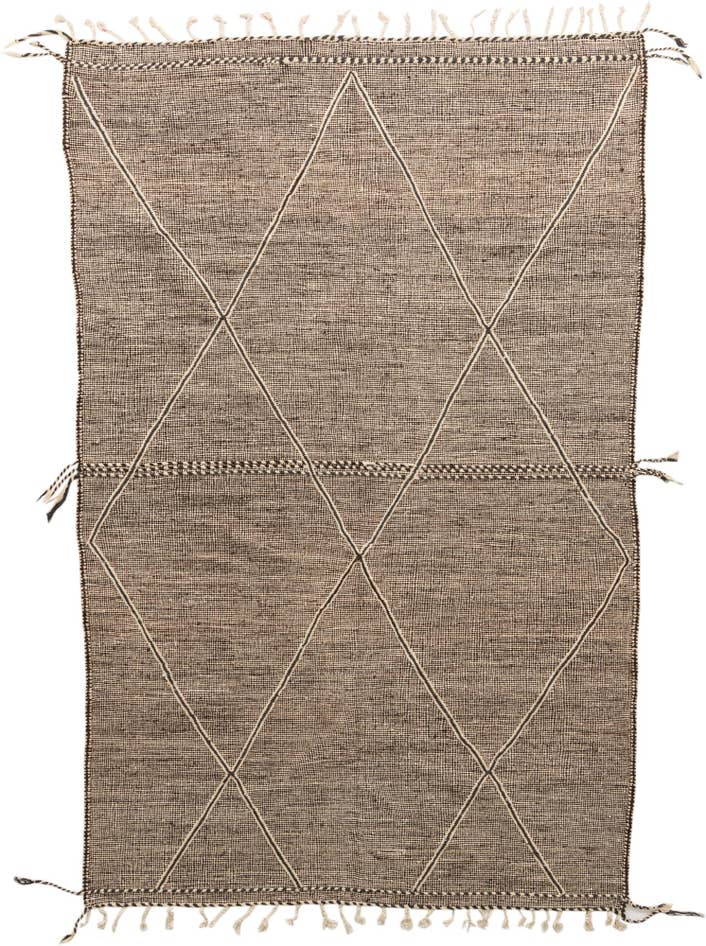 Detail image of 6' 6 x 10' 3 Hand Knotted Moroccan Wool Rug