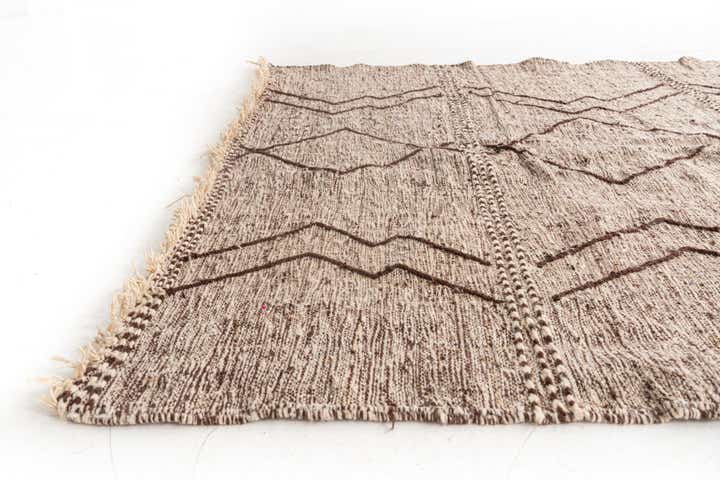 6' 5 x 10' Hand Knotted Moroccan Wool Rug