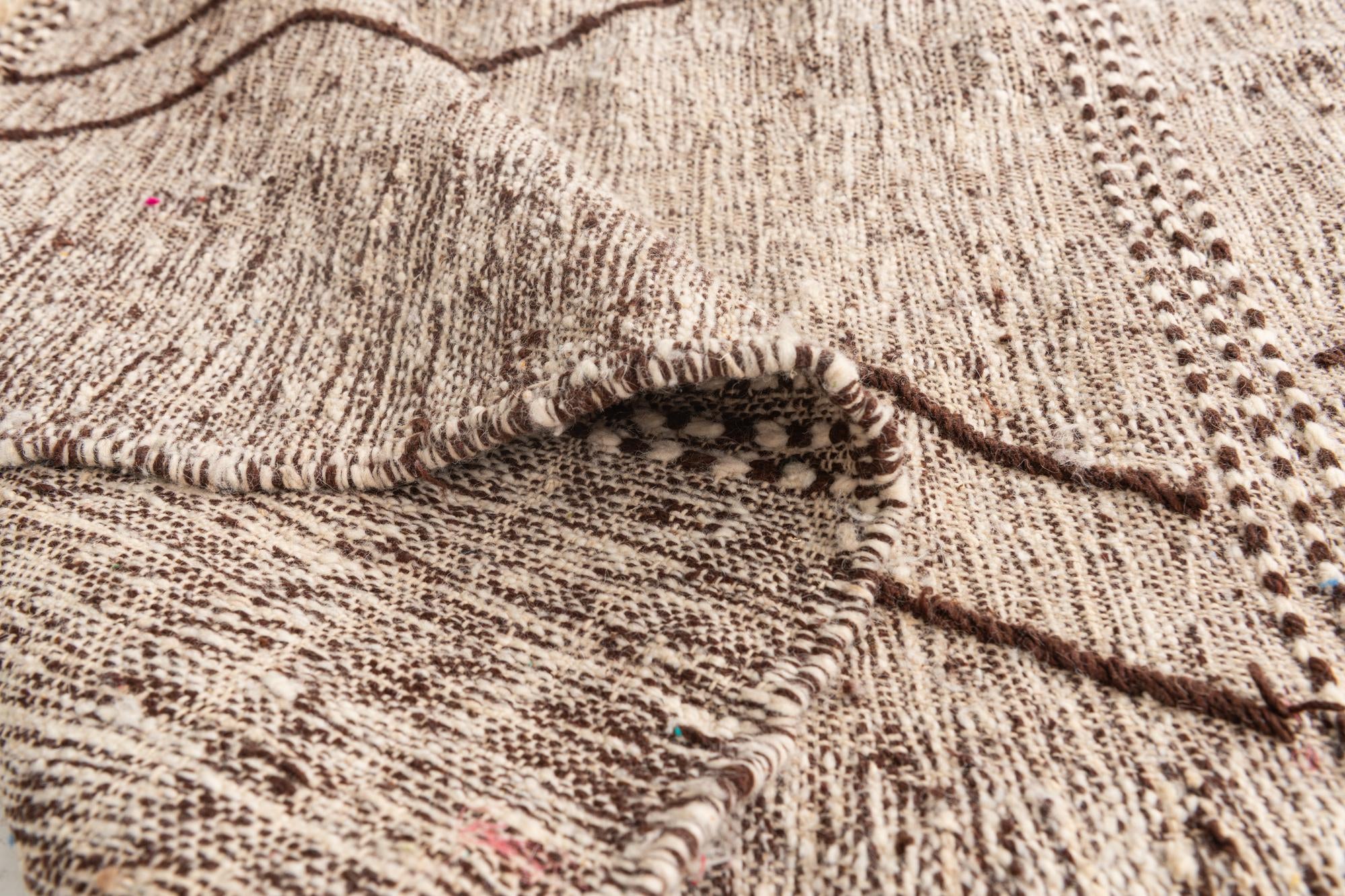 6' 5 x 10' Hand Knotted Moroccan Wool Rug