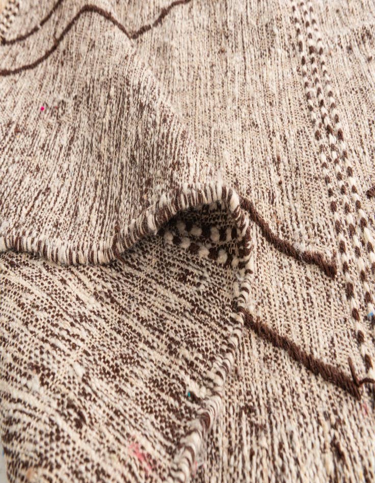 Detail image of 6' 5 x 10'  Hand Knotted Moroccan Wool Rug