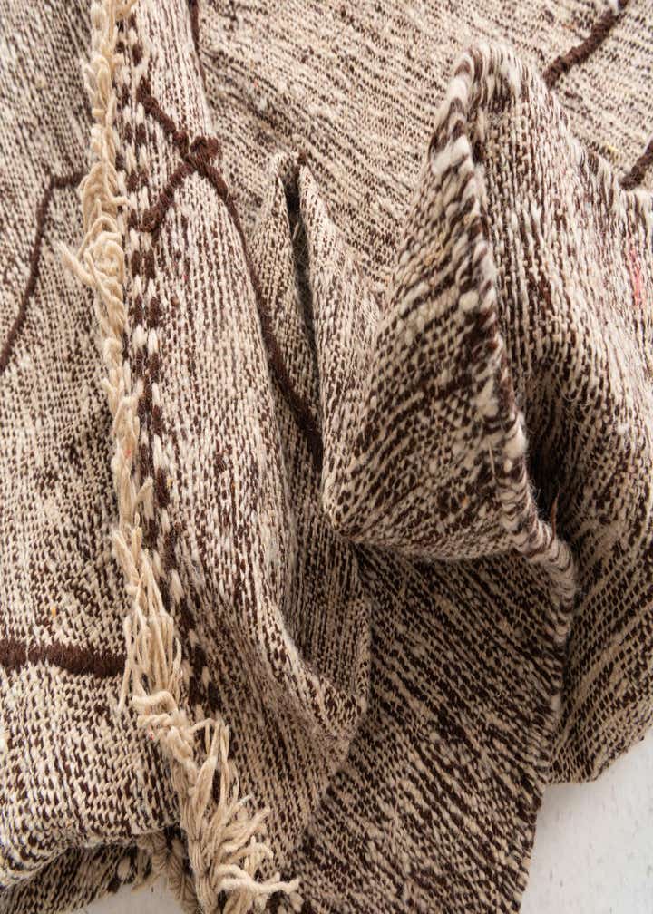 6' 5 x 10' Hand Knotted Moroccan Wool Rug