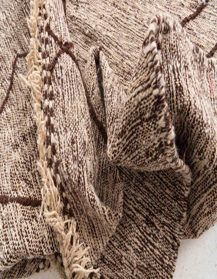 Detail image of 6' 5 x 10'  Hand Knotted Moroccan Wool Rug