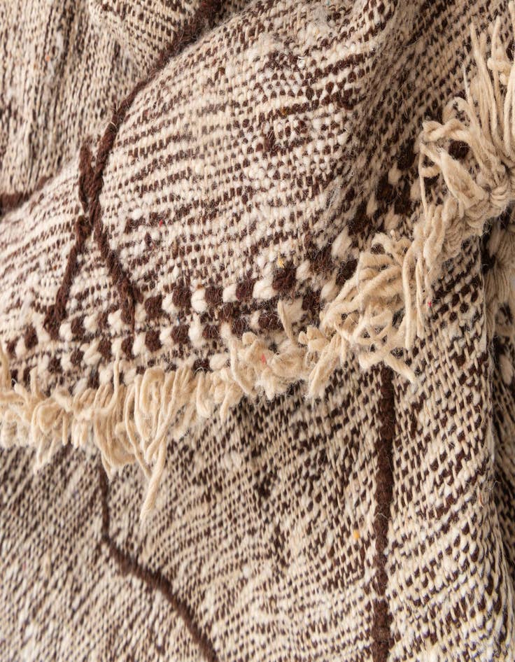 Detail image of 6' 5 x 10'  Hand Knotted Moroccan Wool Rug