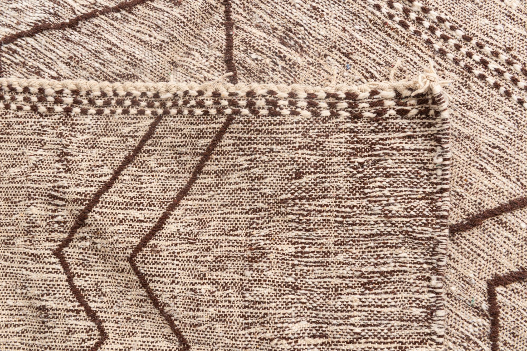 6' 5 x 10' Hand Knotted Moroccan Wool Rug
