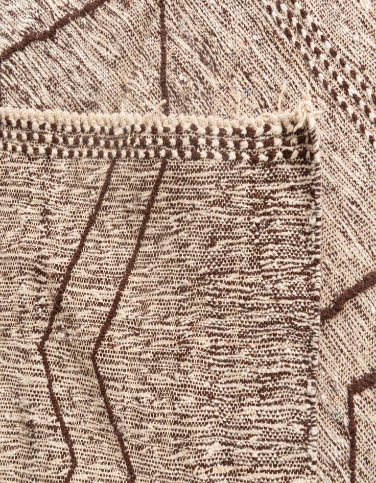 Detail image of 6' 5 x 10'  Hand Knotted Moroccan Wool Rug