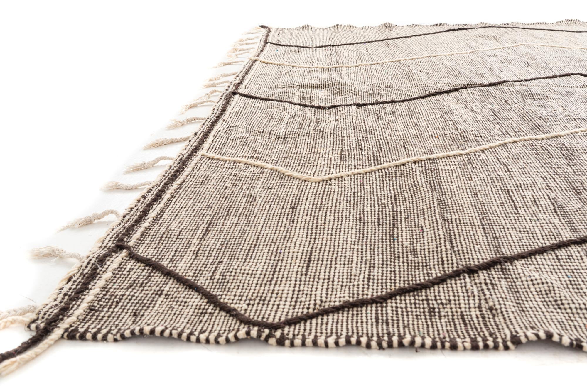 9' 2 x 13' 7 Hand Knotted Moroccan Wool Rug