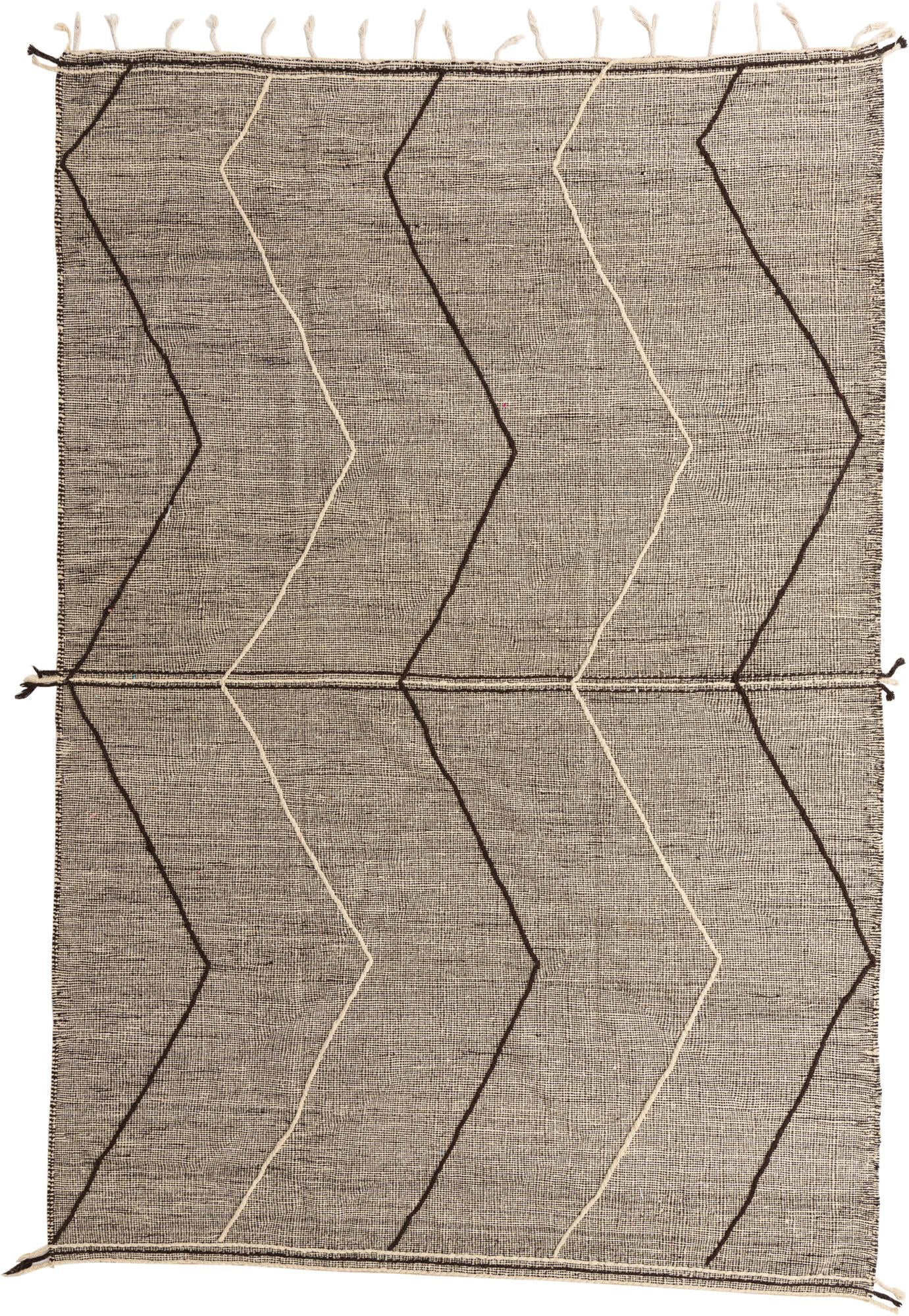 9' 2 x 13' 7 Hand Knotted Moroccan Wool Rug