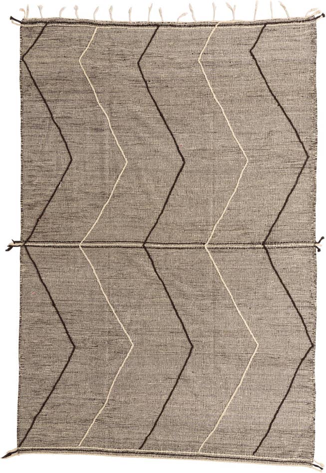 Detail image of 9' 2 x 13' 7 Hand Knotted Moroccan Wool Rug