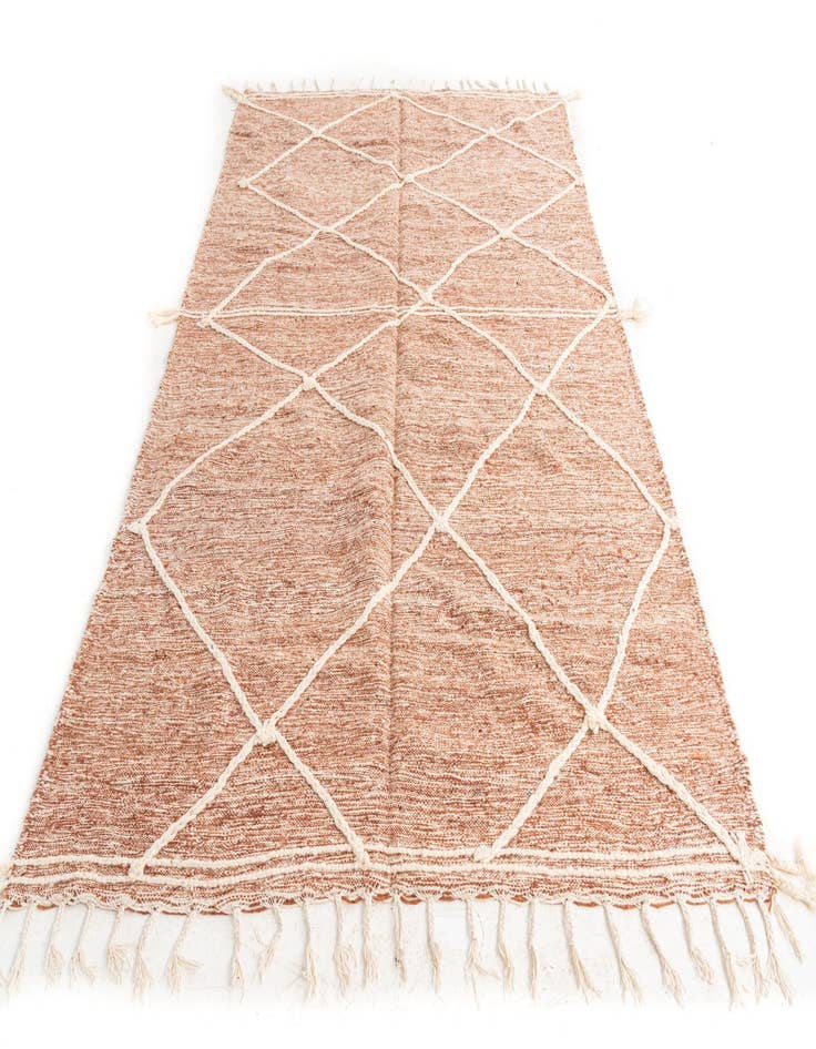 Detail image of 6' 2 x 9' 9 Hand Knotted Moroccan Wool Rug