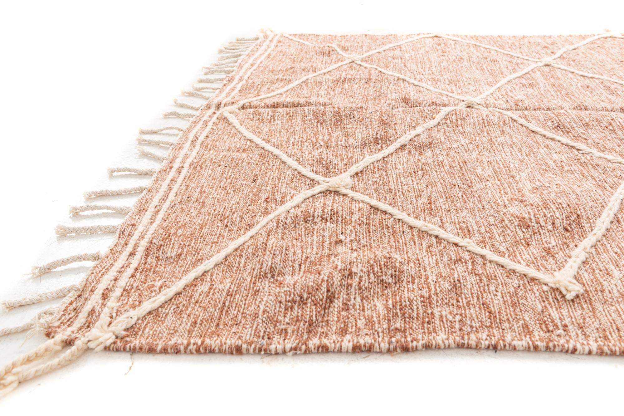 6' 2 x 9' 9 Hand Knotted Moroccan Wool Rug