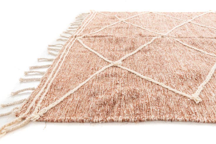 Detail image of 6' 2 x 9' 9 Hand Knotted Moroccan Wool Rug