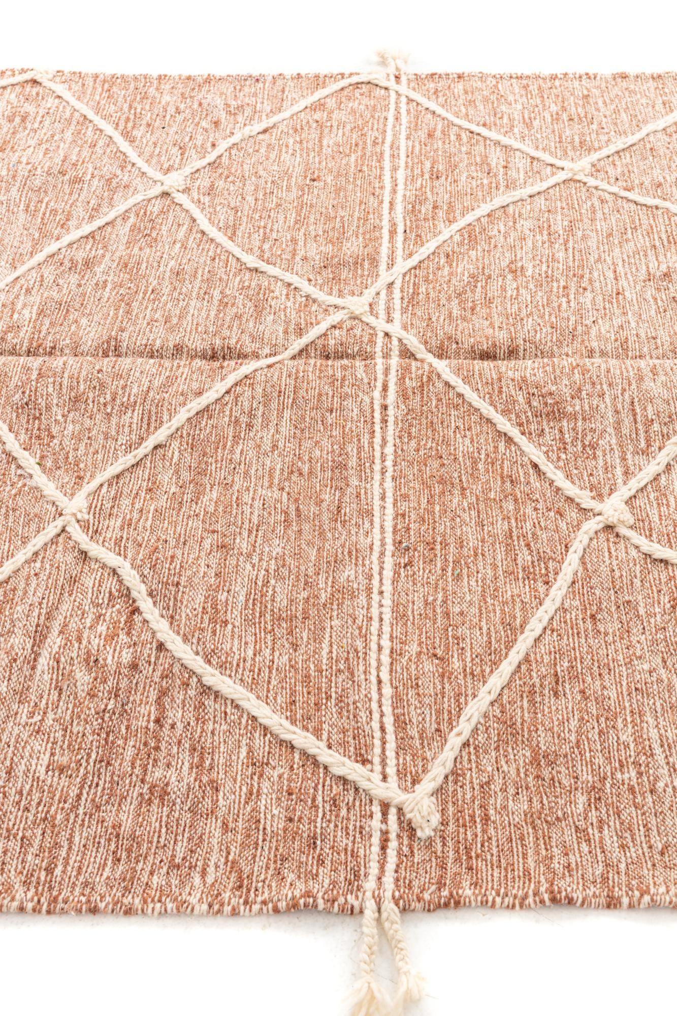 6' 2 x 9' 9 Hand Knotted Moroccan Wool Rug