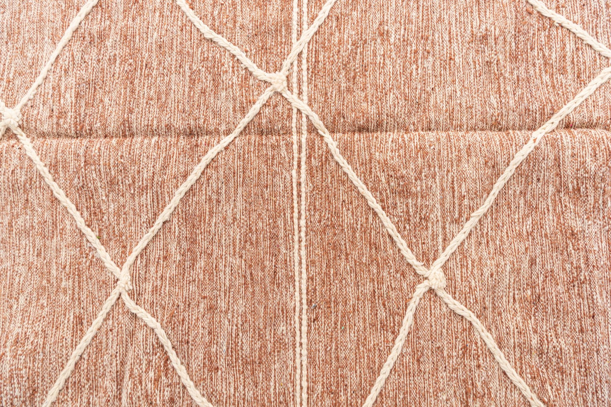 6' 2 x 9' 9 Hand Knotted Moroccan Wool Rug