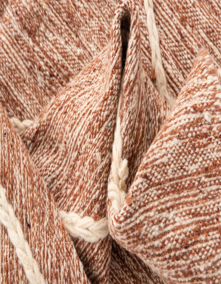 Detail image of 6' 2 x 9' 9  Hand Knotted Moroccan Wool Rug