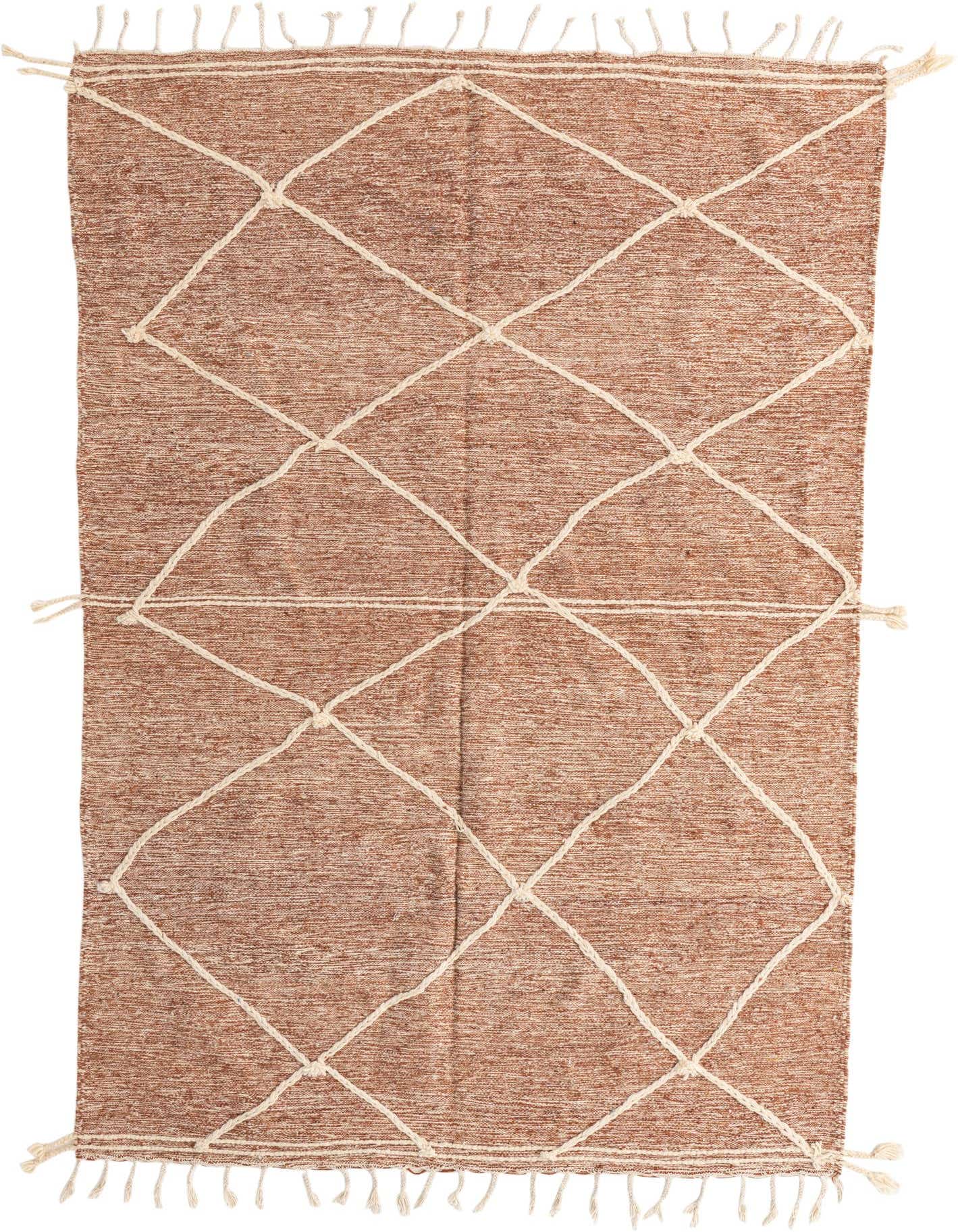 6' 2 x 9' 9 Hand Knotted Moroccan Wool Rug