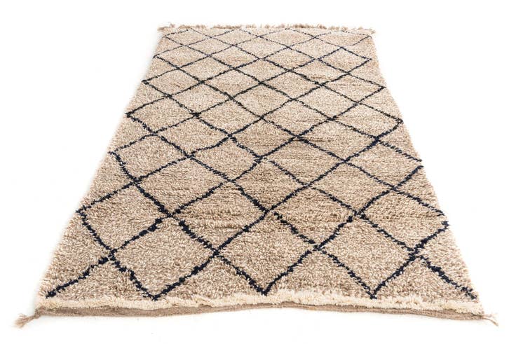Detail image of 5' 3 x 8' Hand Knotted Moroccan Wool Rug