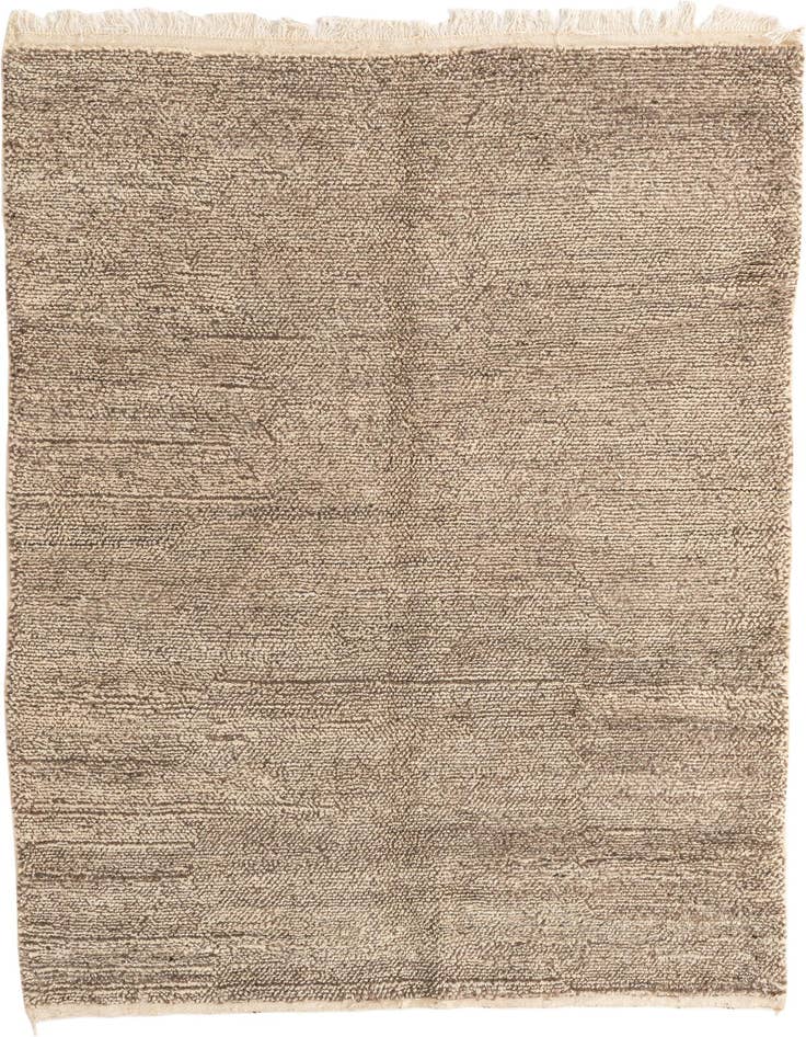 Detail image of 5' 2 x 7' 8 Hand Knotted Moroccan Wool Rug