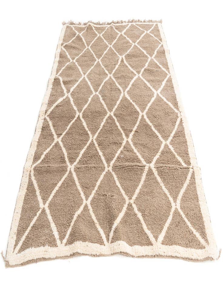 Detail image of 5' 9 x 8' 3  Hand Knotted Moroccan Wool Rug