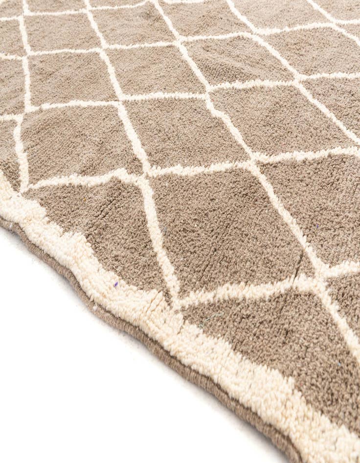 Detail image of 5' 9 x 8' 3  Hand Knotted Moroccan Wool Rug