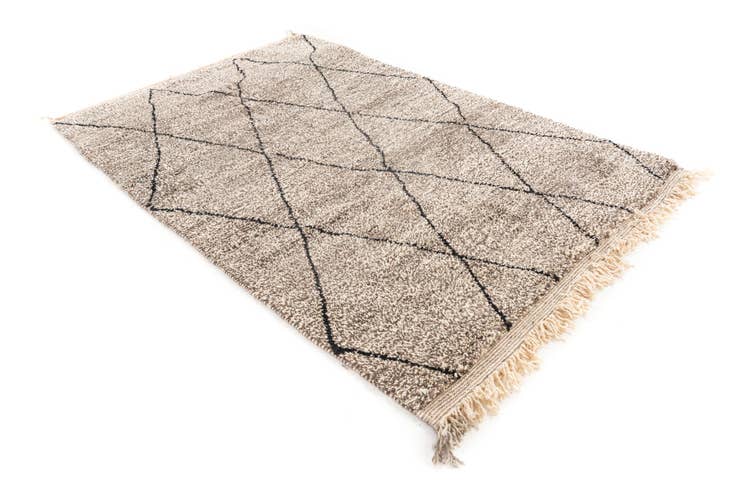 Detail image of 5' x 7' 8 Hand Knotted Moroccan Wool Rug