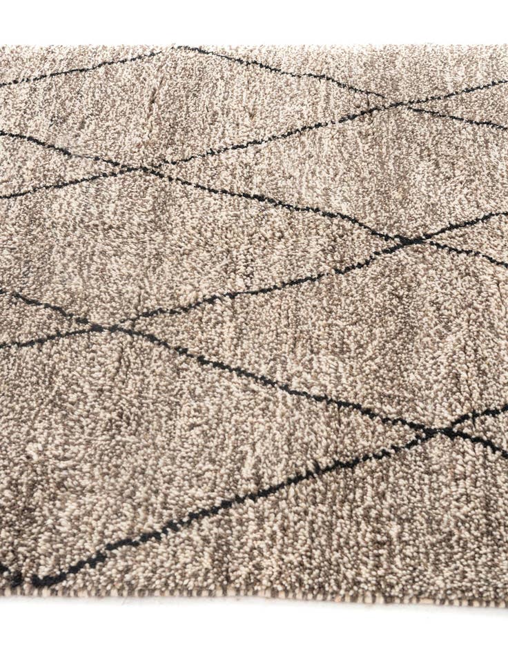 Detail image of 5' x 7' 8  Hand Knotted Moroccan Wool Rug