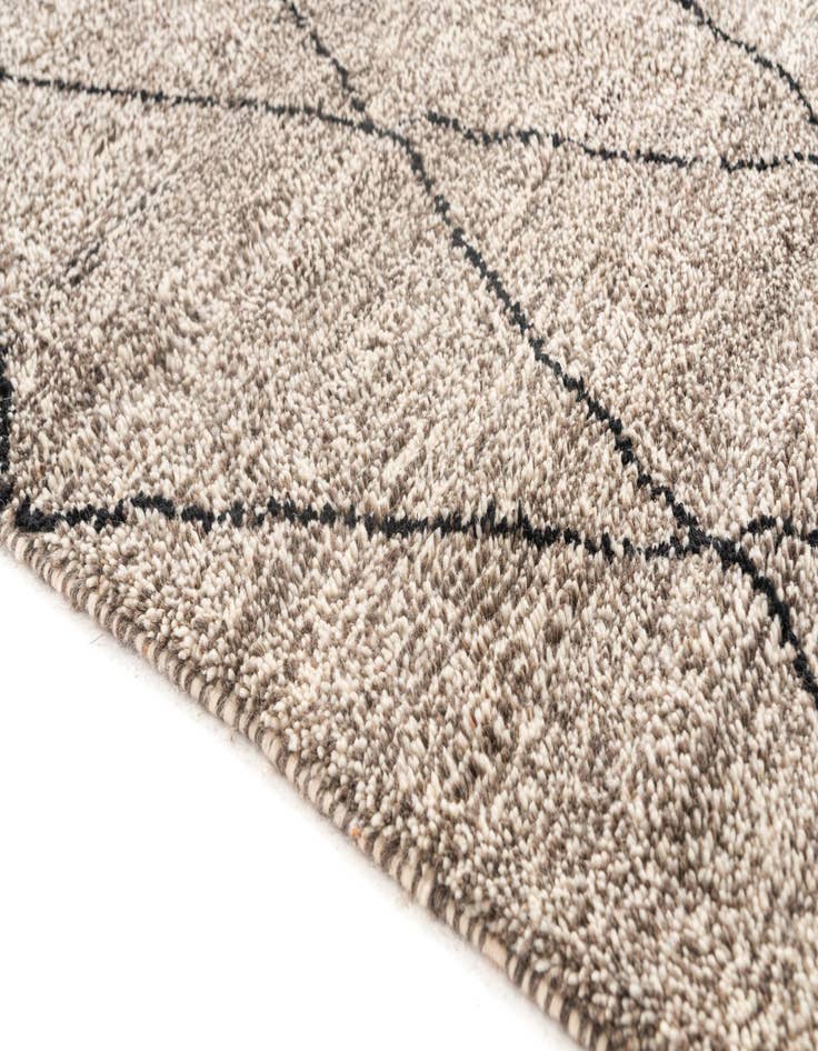 Detail image of 5' x 7' 8  Hand Knotted Moroccan Wool Rug