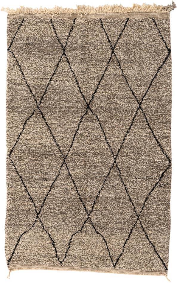 Detail image of 5' x 7' 8 Hand Knotted Moroccan Wool Rug