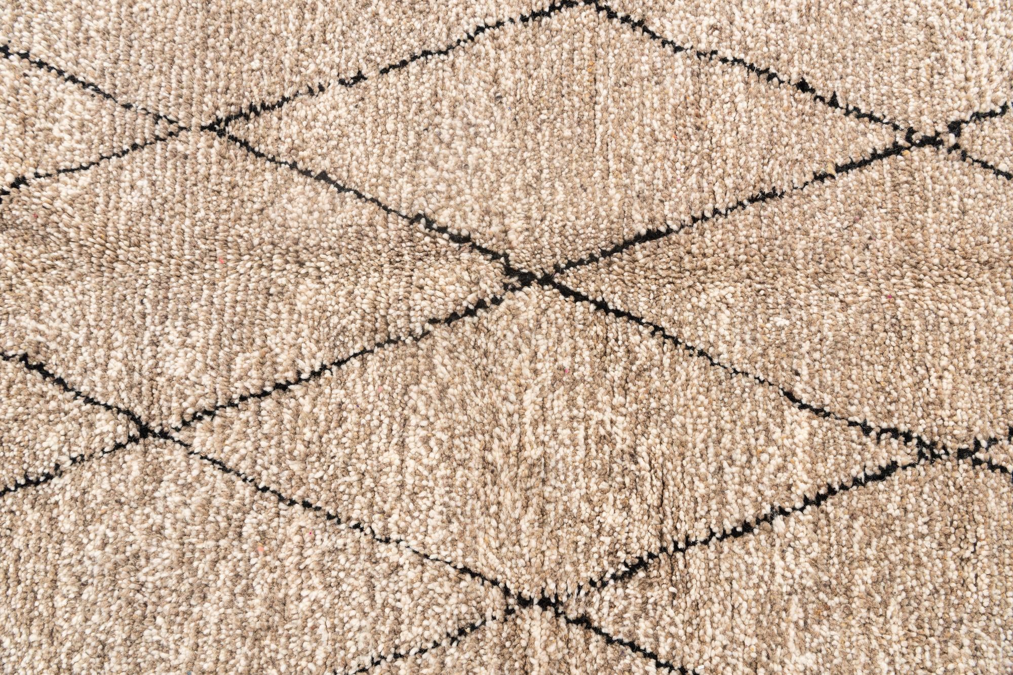 5' 3 x 6' 7 Hand Knotted Moroccan Wool Rug