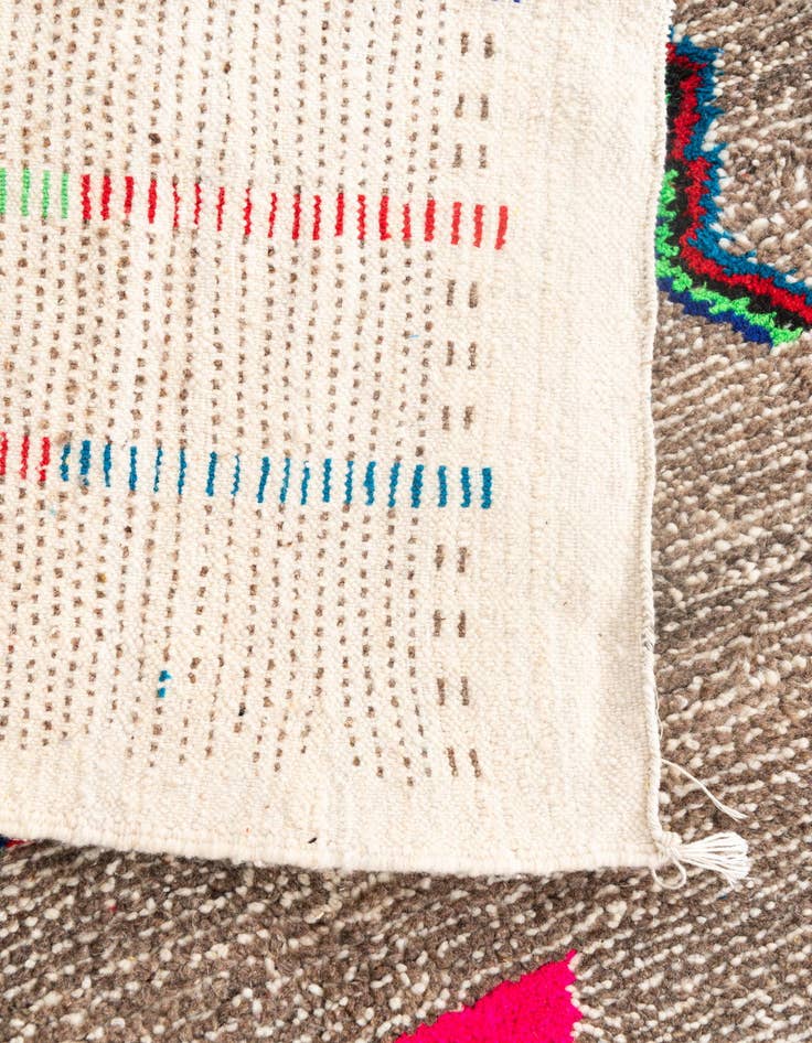 Detail image of 4' 7 x 7' 10  Hand Knotted Moroccan Wool Rug