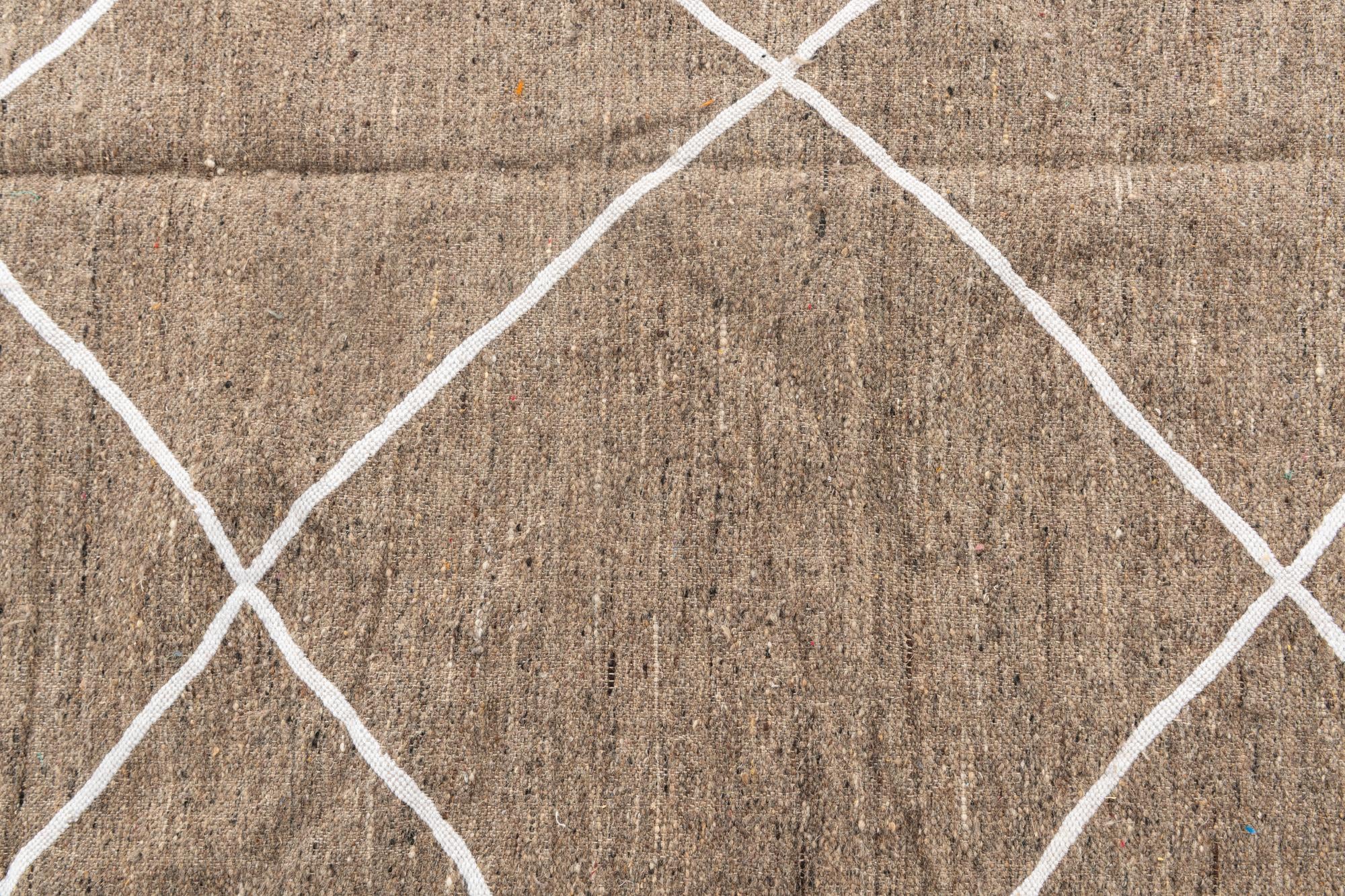 4' 9 x 7' 10 Hand Knotted Moroccan Wool Rug