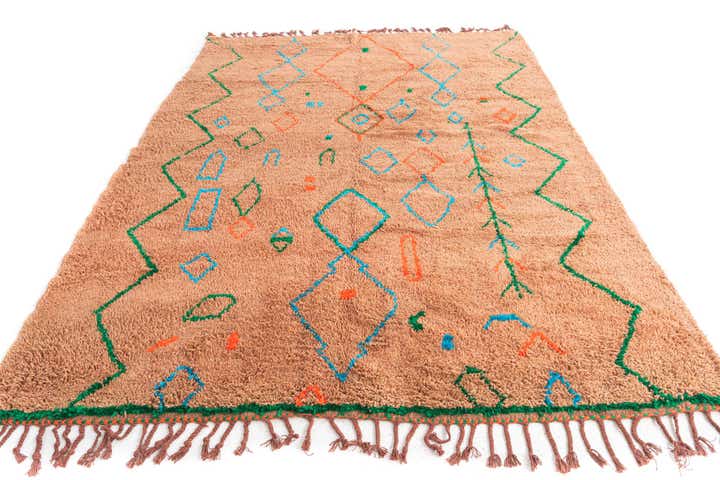 210cm x 290cm Handgeknüpft Marokkanisch Wolle Teppich