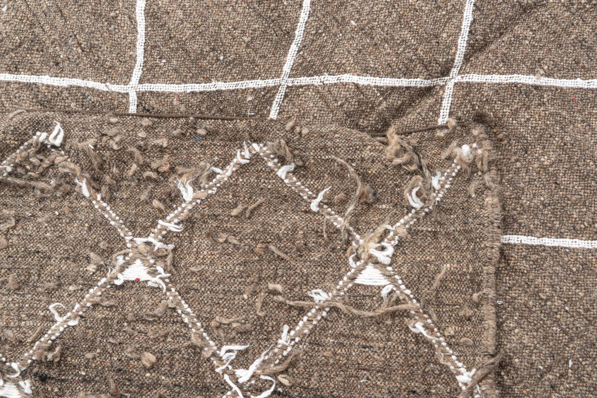5' x 7' 8 Hand Knotted Moroccan Wool Rug