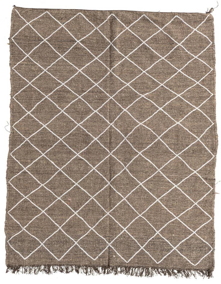 Detail image of 5' x 7' 8 Hand Knotted Moroccan Wool Rug