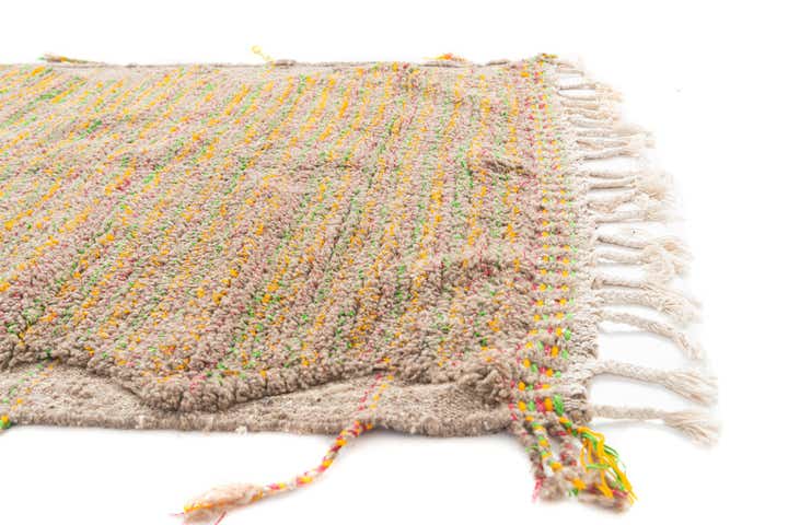 4' 4 x 6' 2 Hand Knotted Moroccan Wool Rug